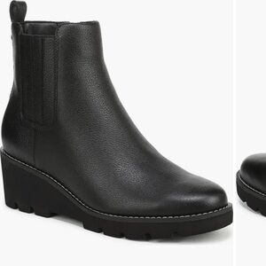 Vionic Aria Platform Wedge Booties Waterproof Size 6 Wide NEW $180